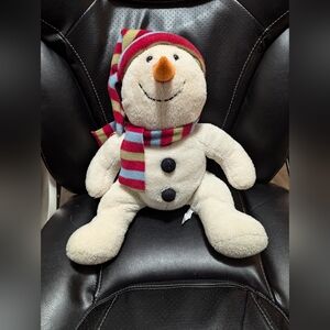 - Applause Snowman Plush. Stripe Scarf and Hat Stuffed Animal. Russ Be…